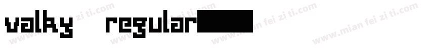 valky regular字体转换